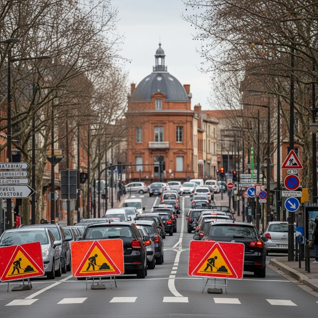 Uitgebreide verkeershinder rond station Matabiau door nieuwe werkzaamheden aan stadsverwarming