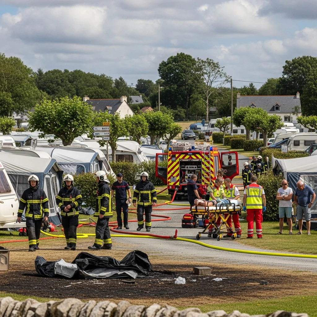 Vijf gewonden, waaronder vier kinderen, bij explosie op Bretonse camping