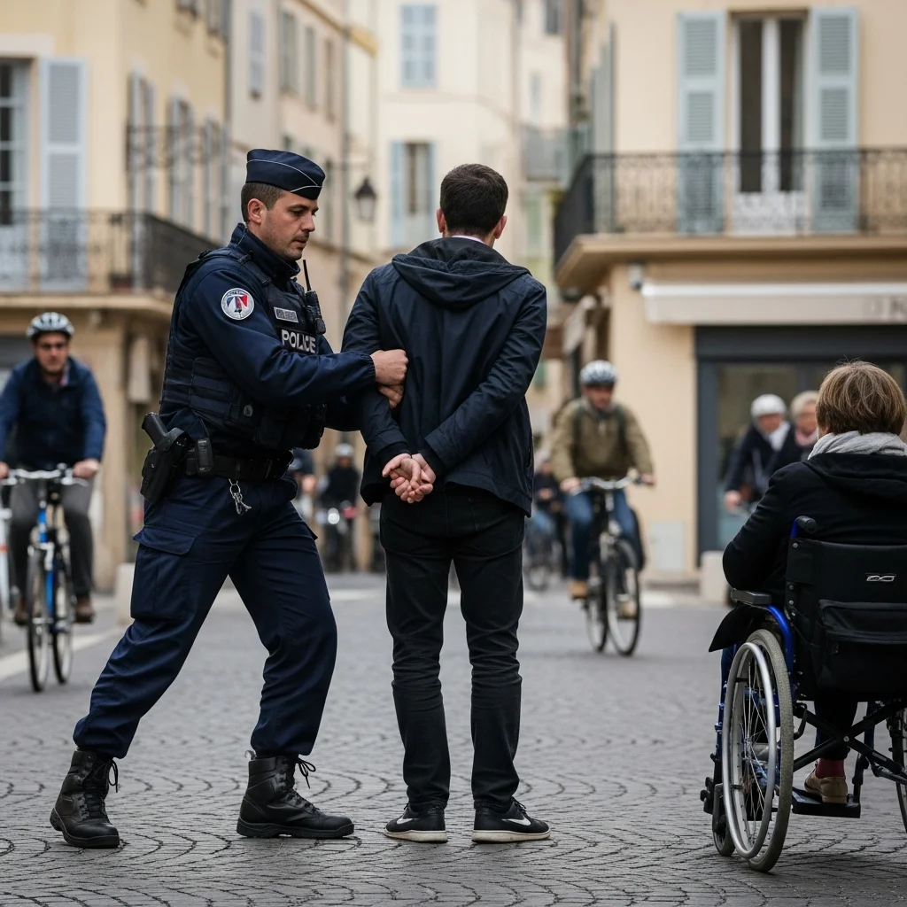 Verdachte opgepakt na diefstal van tas van vrouw in rolstoel in Antibes