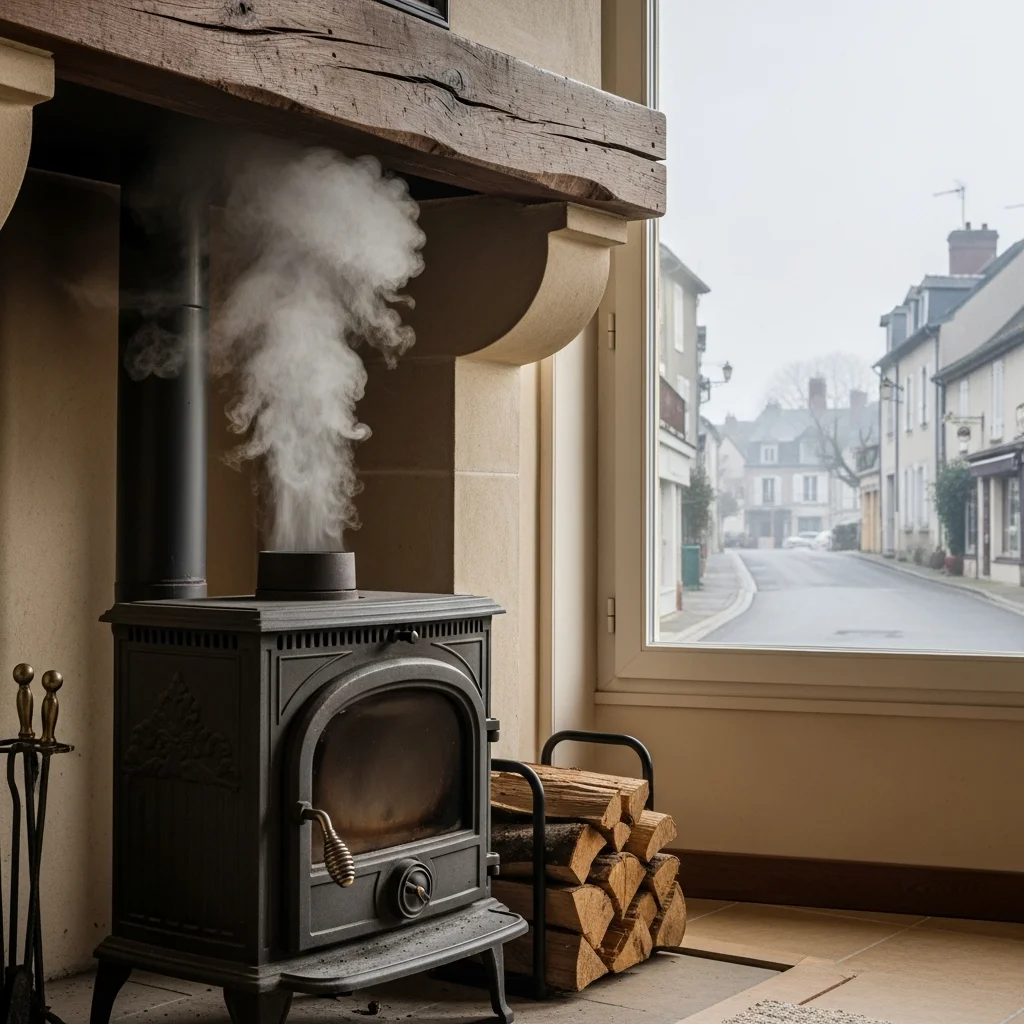 Houtverwarming grootste bron van luchtvervuiling volgens Frans agentschap Anses