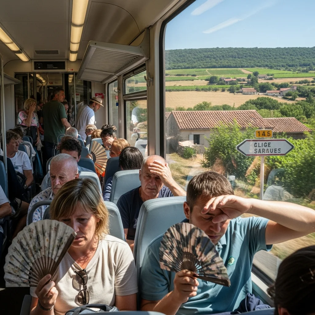 Treinreizigers tussen Gourdon en Toulouse krijgen te maken met overvolle treinen en stilstand door hitte