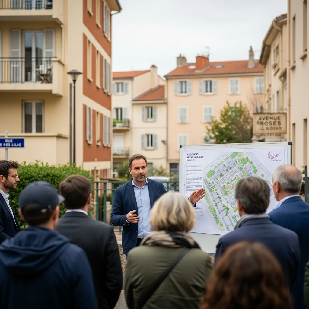 Kandidaat Paul Euzière presenteert rehabilitatieplan voor wijk Fleurs de Grasse