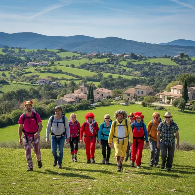 Dwars door de heuvels van de Var: excentrieke wandeltocht trekt opnieuw speciale deelnemers