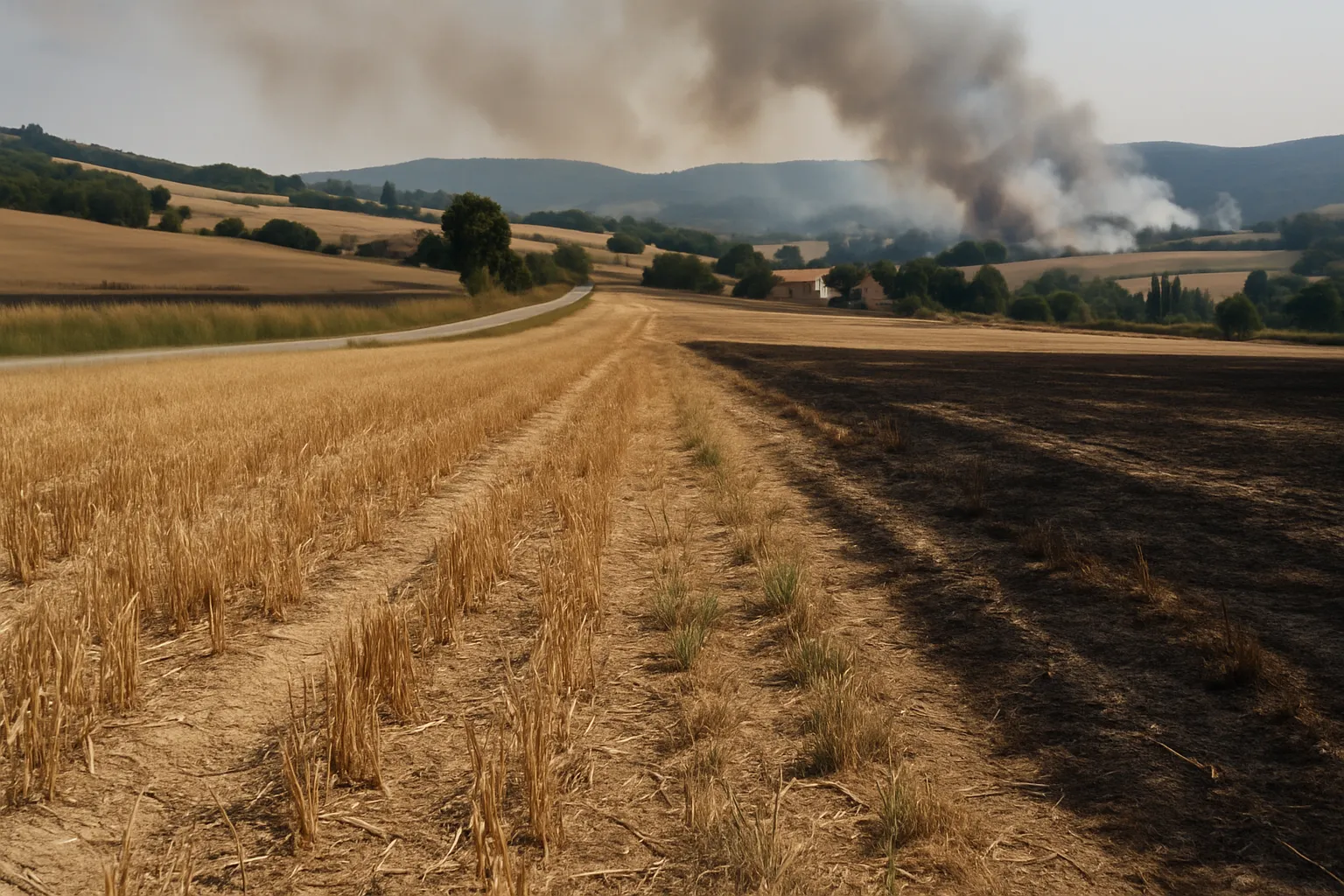 Franse landbouw zwaar getroffen door droogte en branden