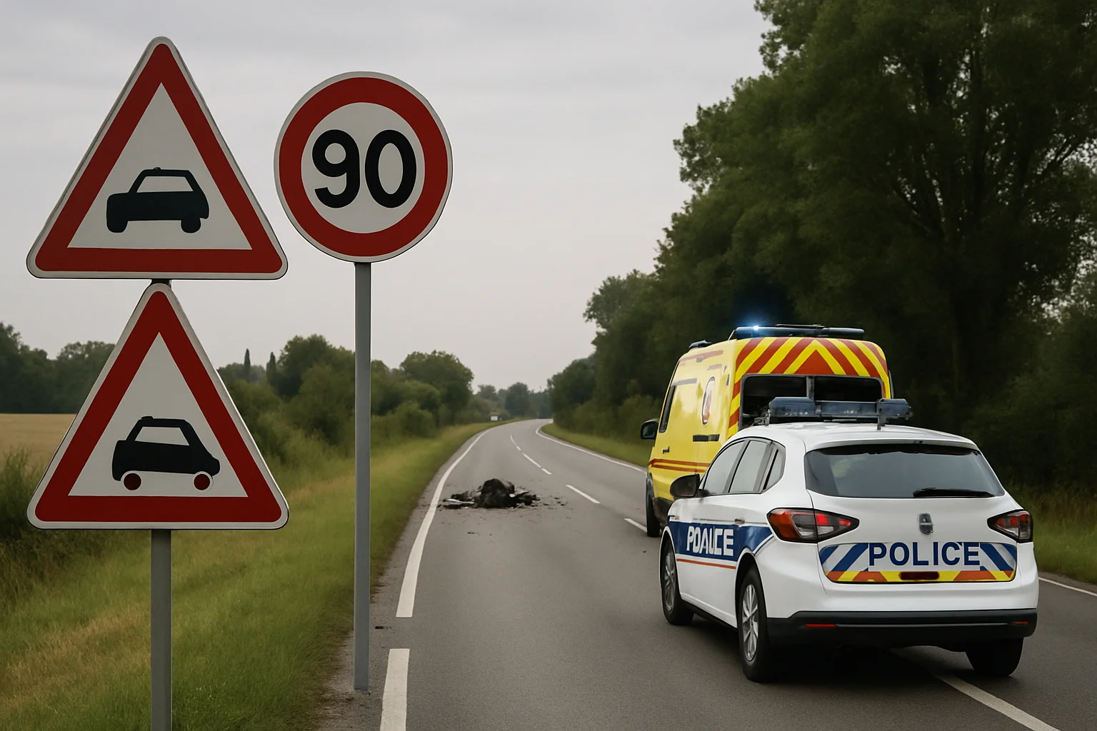 Daling verkeersdoden in Frankrijk in september, meer ernstig gewonden
