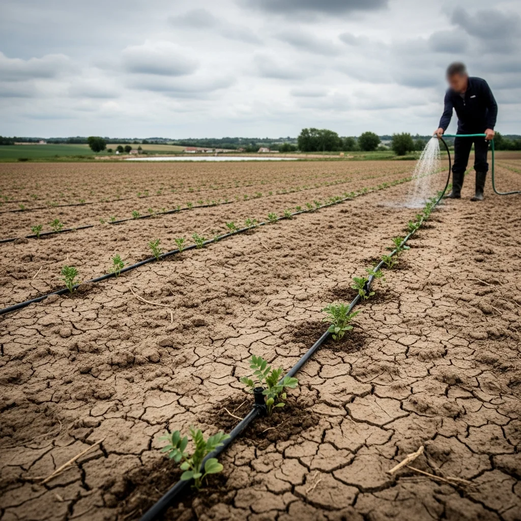 Aanhoudende droogte treft landbouw in Noord-Frankrijk