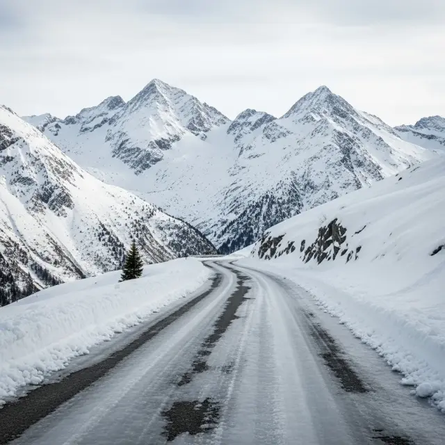 Na sneeuwval: onverharde wegen en lawinegevaar in de bergen creëren verkeersrisico in de Alpes‑Maritimes