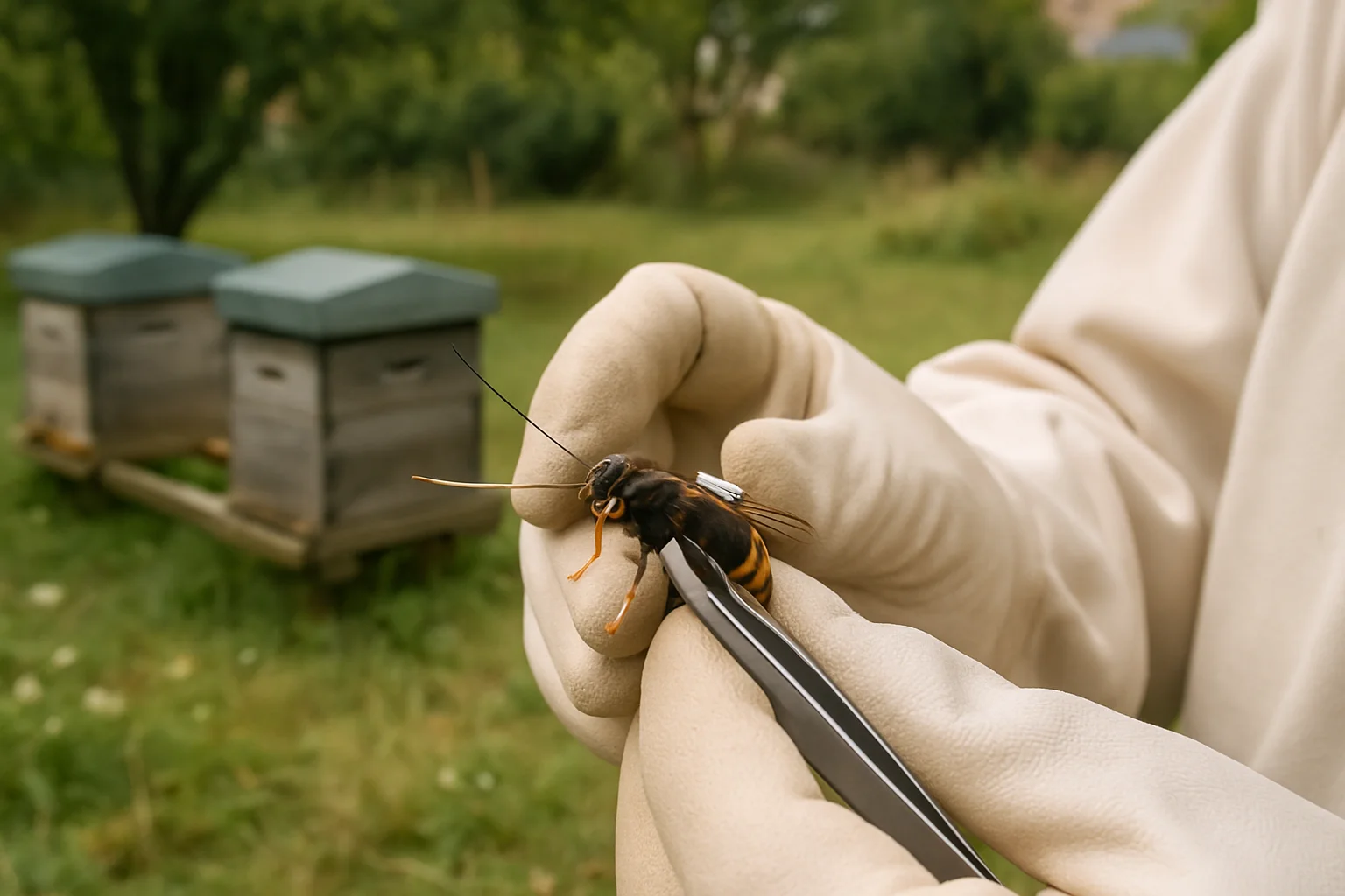 Imkers in Frankrijk sporen Aziatische hoornaarnesten op met zenders