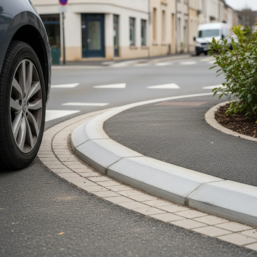 Veilige aanpassing van trottoirbanden op Place de Navarre in Blagnac na klachten bewoners