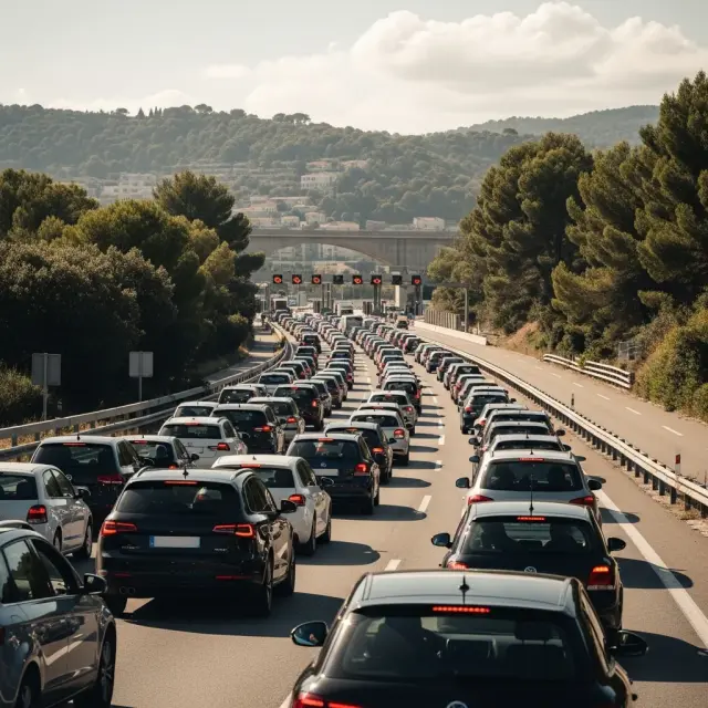 Verkeershinder op de A8 bij Antibes na ongeluk bij Monaco