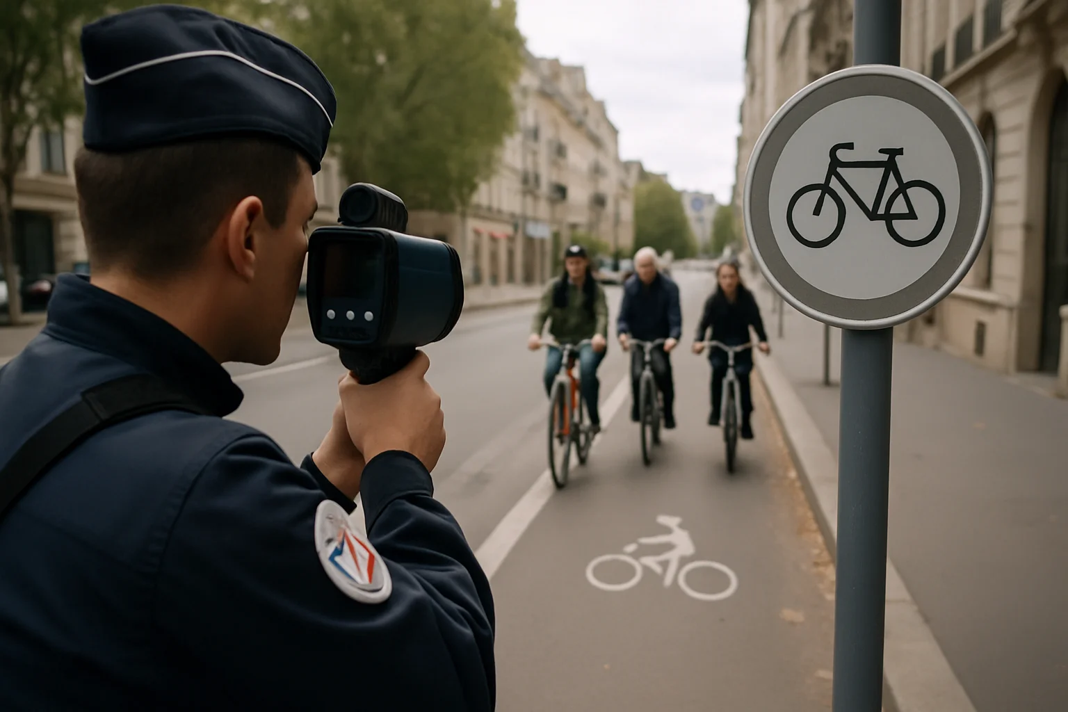 Frankrijk inzet radarcontroles op fietsers: boetes bij overschrijden snelheidslimiet