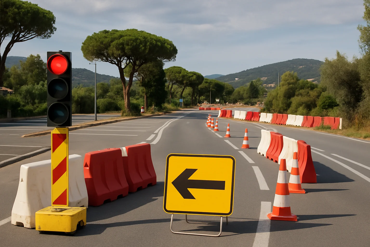 Aanhoudende verkeershinder en omleidingen bij Saint-Tropez door grote werkzaamheden tot april 2027