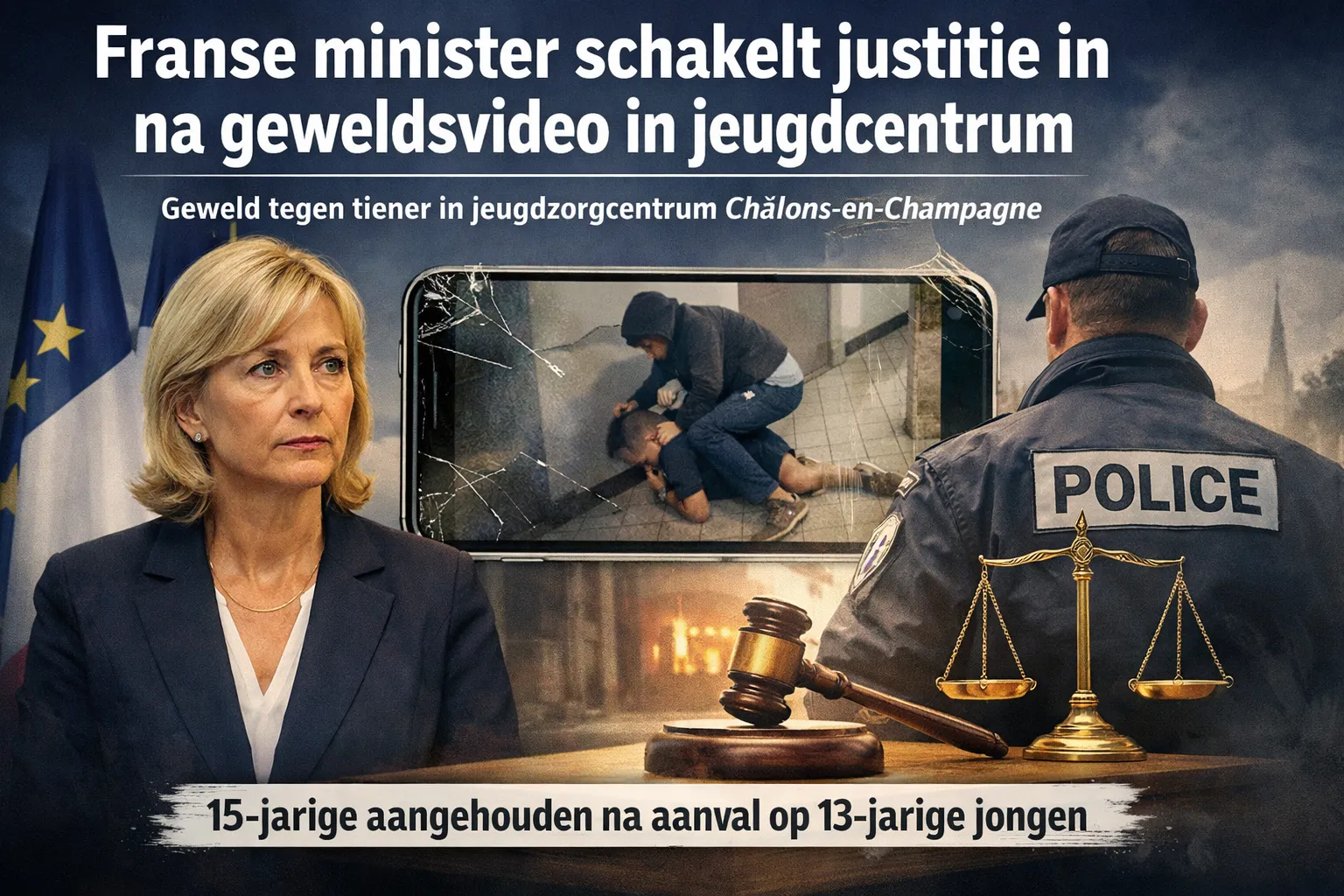 Franse minister schakelt justitie in na geweldsvideo in jeugdcentrum