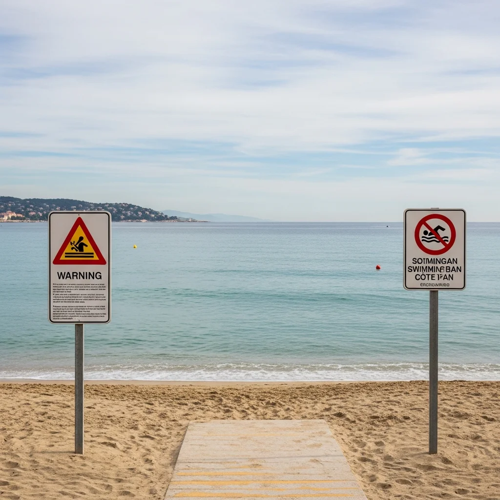 Zwemverbod ingesteld op drie stranden bij Antibes wegens voorzorgsmaatregelen