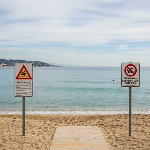 Zwemverbod ingesteld op drie stranden bij Antibes wegens voorzorgsmaatregelen