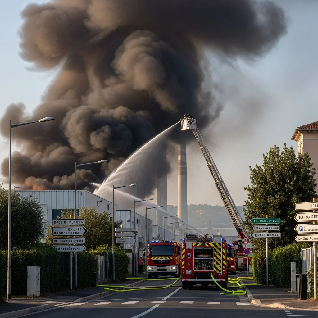 Groot industriebrand bij Nice geblust door brandweer