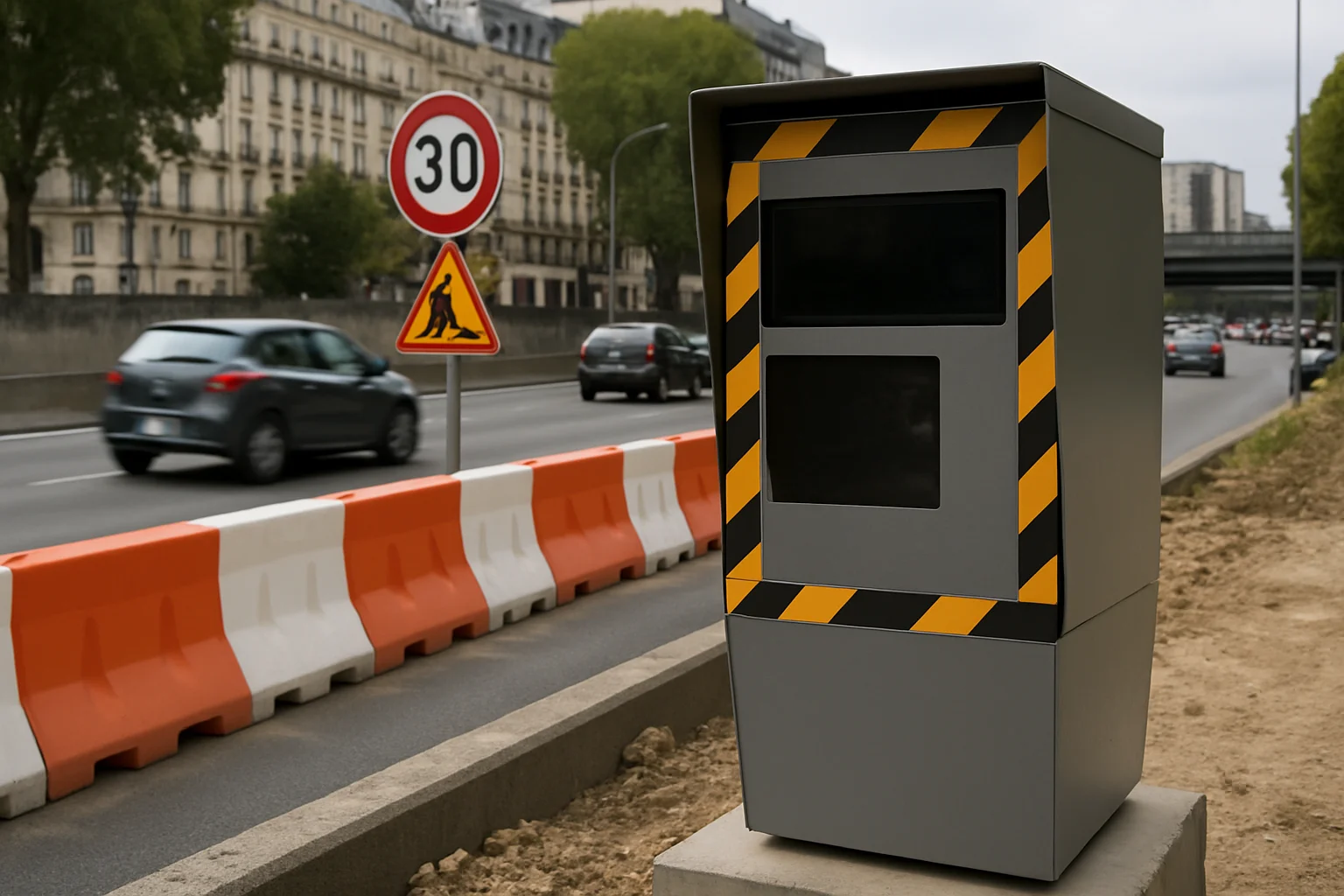 Tijdelijke flitspalen bij wegwerkzaamheden rond Parijs zorgen voor discussie na tientallen boetes in enkele minuten