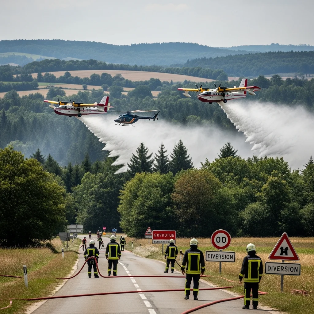 Voorbereidingen op het zomerseizoen: grootschalige oefening bosbranden in Ain met FR‑Alert en luchtmiddelen
