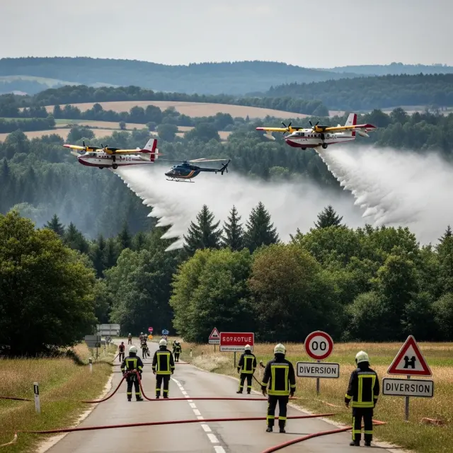 Voorbereidingen op het zomerseizoen: grootschalige oefening bosbranden in Ain met FR‑Alert en luchtmiddelen