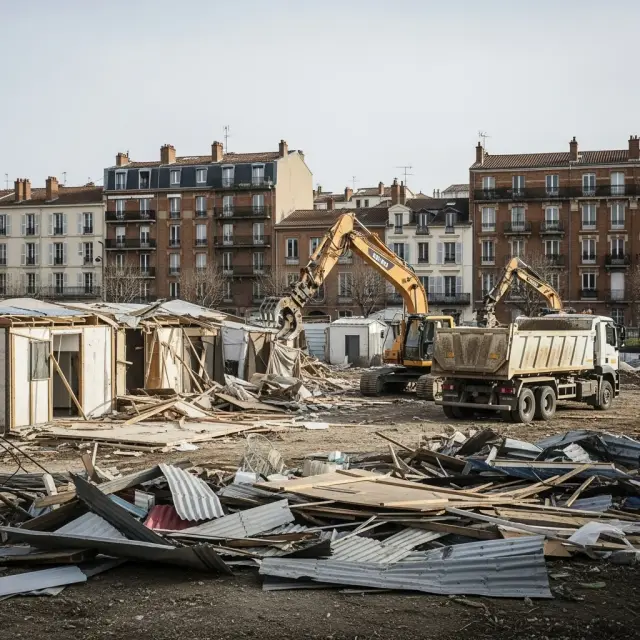 Eerste afbraak van omstreden woonkamp bij Toulouse gestart na jarenlange klachten