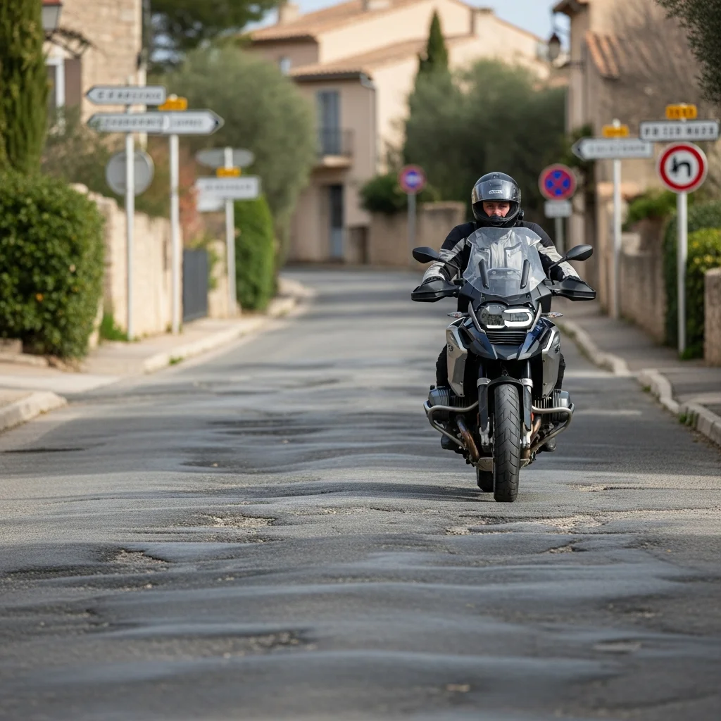 Motorijders klagen over gebrekkige wegkwaliteit in Le Cannet na herstellende asfalteerbeurt