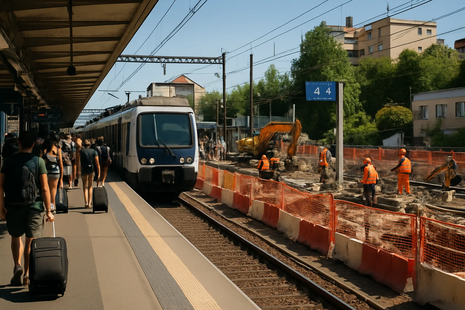 Zomerwerkzaamheden veroorzaken langere reistijden en afsluitingen op Paris OV, ook naar luchthaven Charles-de-Gaulle
