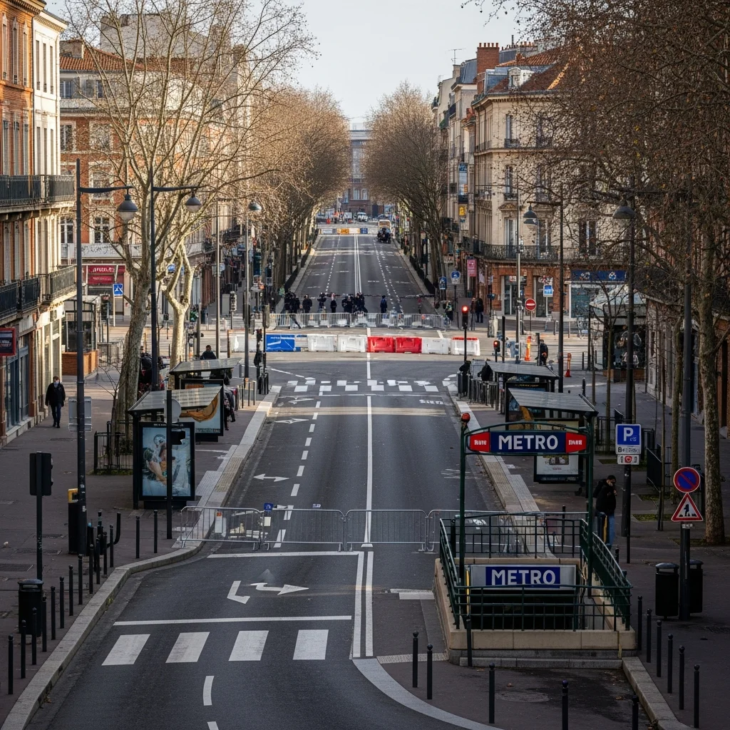 Uitgebreide verstoringen in Toulouse op 1 mei door manifestatie en stakingen