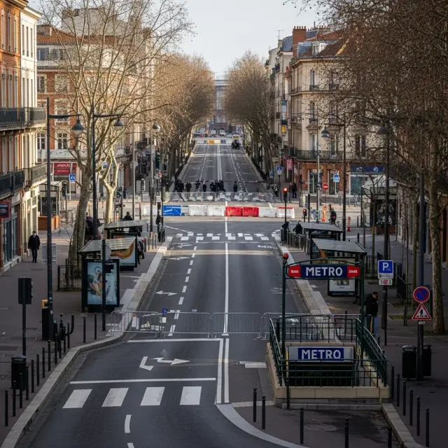 Uitgebreide verstoringen in Toulouse op 1 mei door manifestatie en stakingen