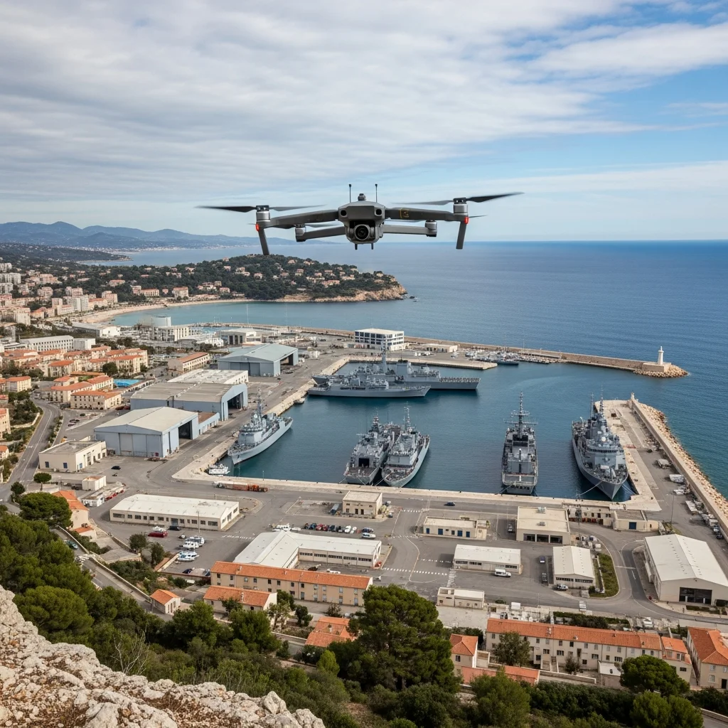 Drone zonder toestemming boven marinebasis Toulon, man opgepakt
