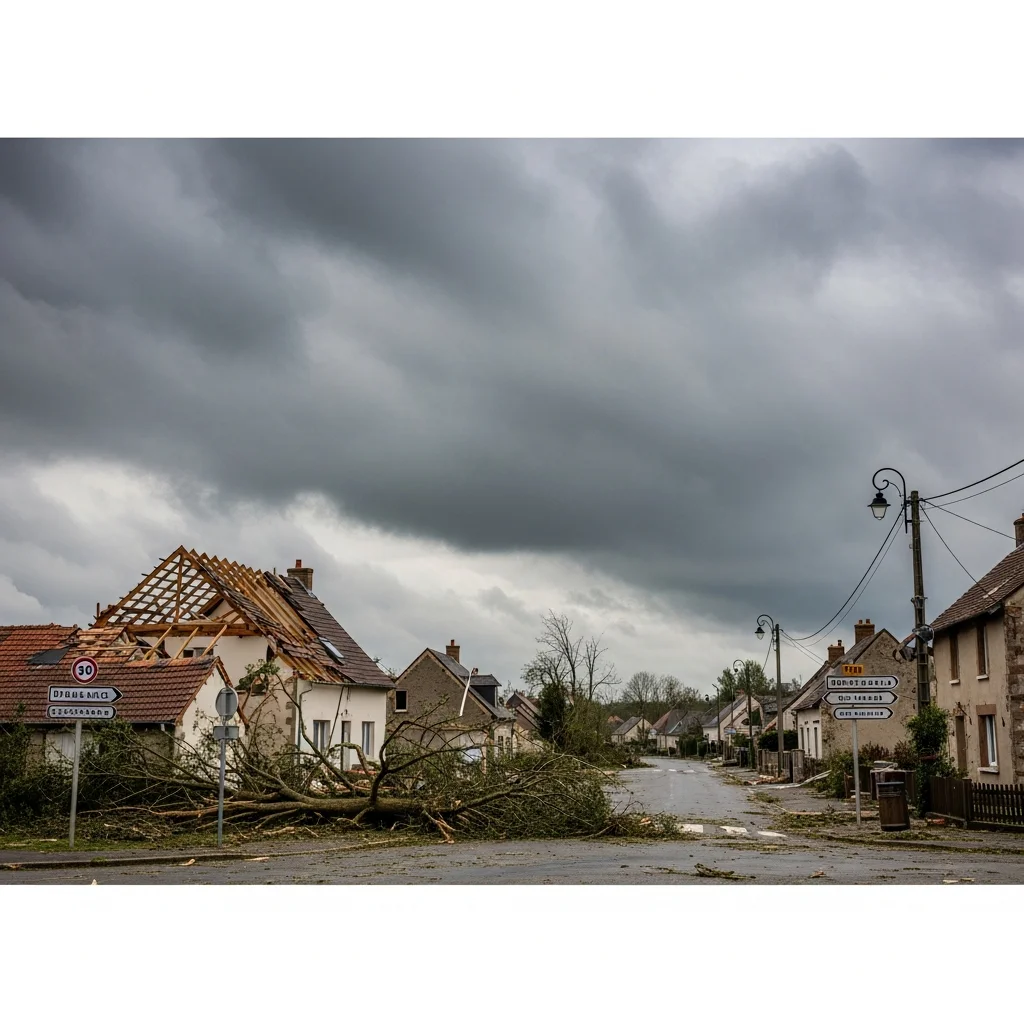 Onderzoek naar mogelijk tornado-incident in Cousolre, Noord-Frankrijk