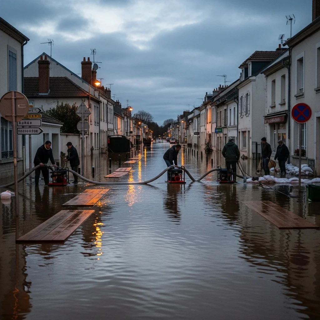 Overstromingen in Saintes: bewoners tussen evacuatie en inzet voor hun woning