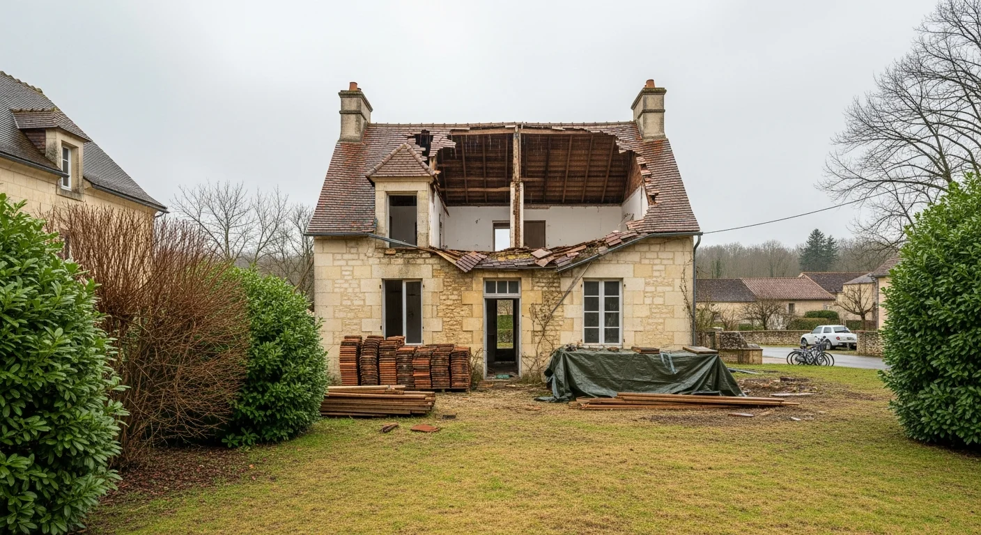 Aannemer laat huis in Dordogne onbewoonbaar achter na dakwerk: risico’s bij verbouwingen opnieuw zichtbaar