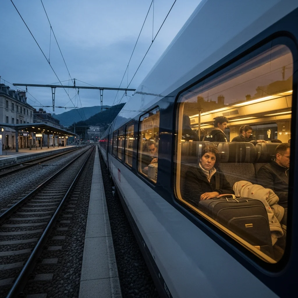 Passagiers slapen in TGV na vertraging op traject Parijs-Genève door steenval