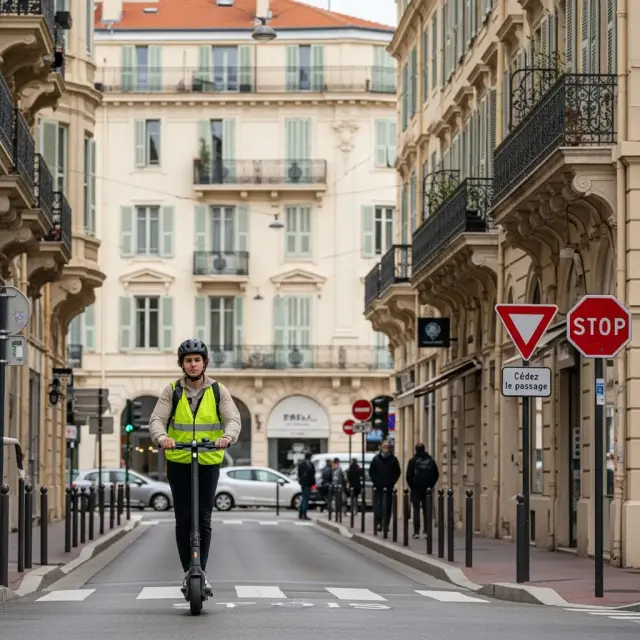 Helmplicht en veiligheidshesje blijven verplicht bij gebruik e-step in Nice