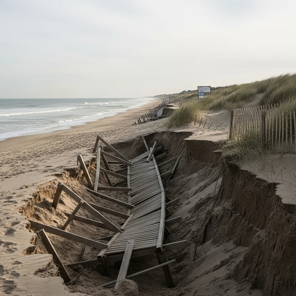 Stormen veroorzaken versneld kusterosie aan Franse Atlantische kust