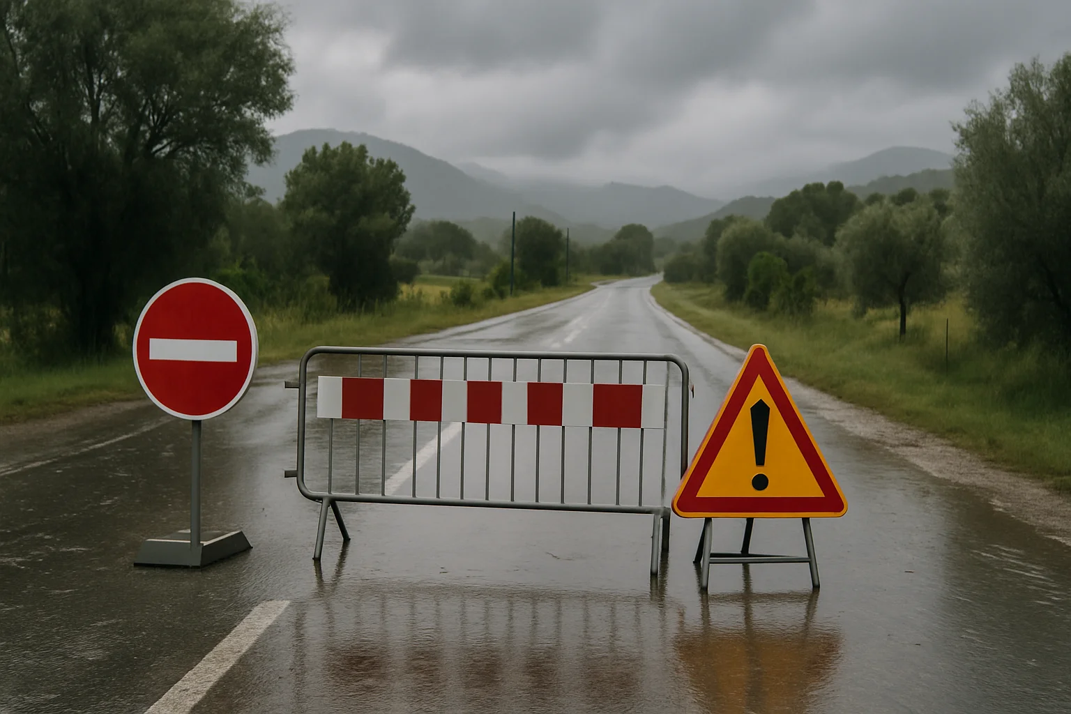 Tijdelijke verkeersrestricties in de Var bij zware regenval en onweer