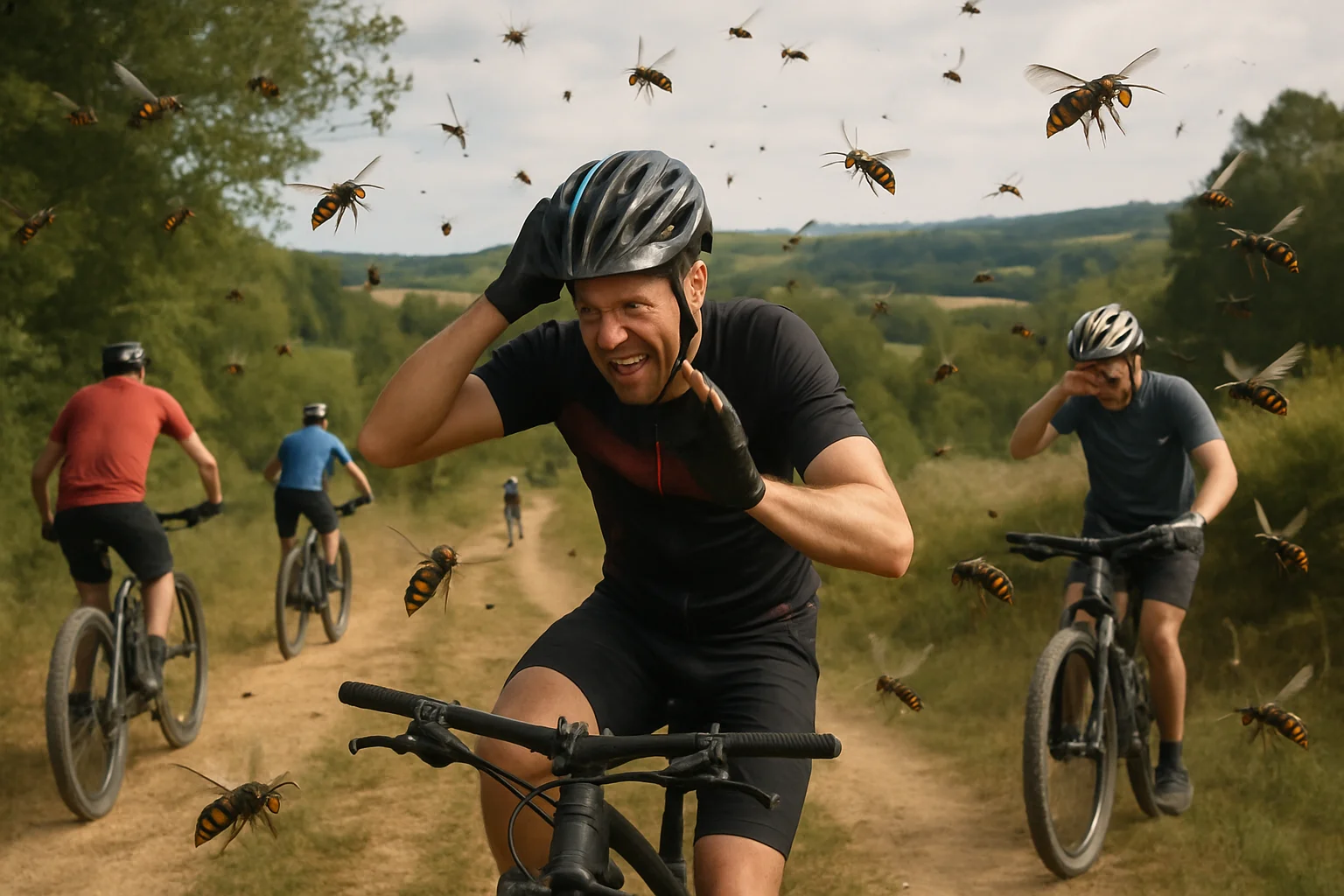 Zware aanval door Aziatische hoornaars op mountainbiketocht in Haute-Vienne