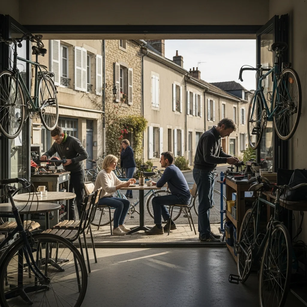 Nieuw fietscafé in La Garde-Freinet combineert werkplaats, koffie en lokale ontmoetingsplek
