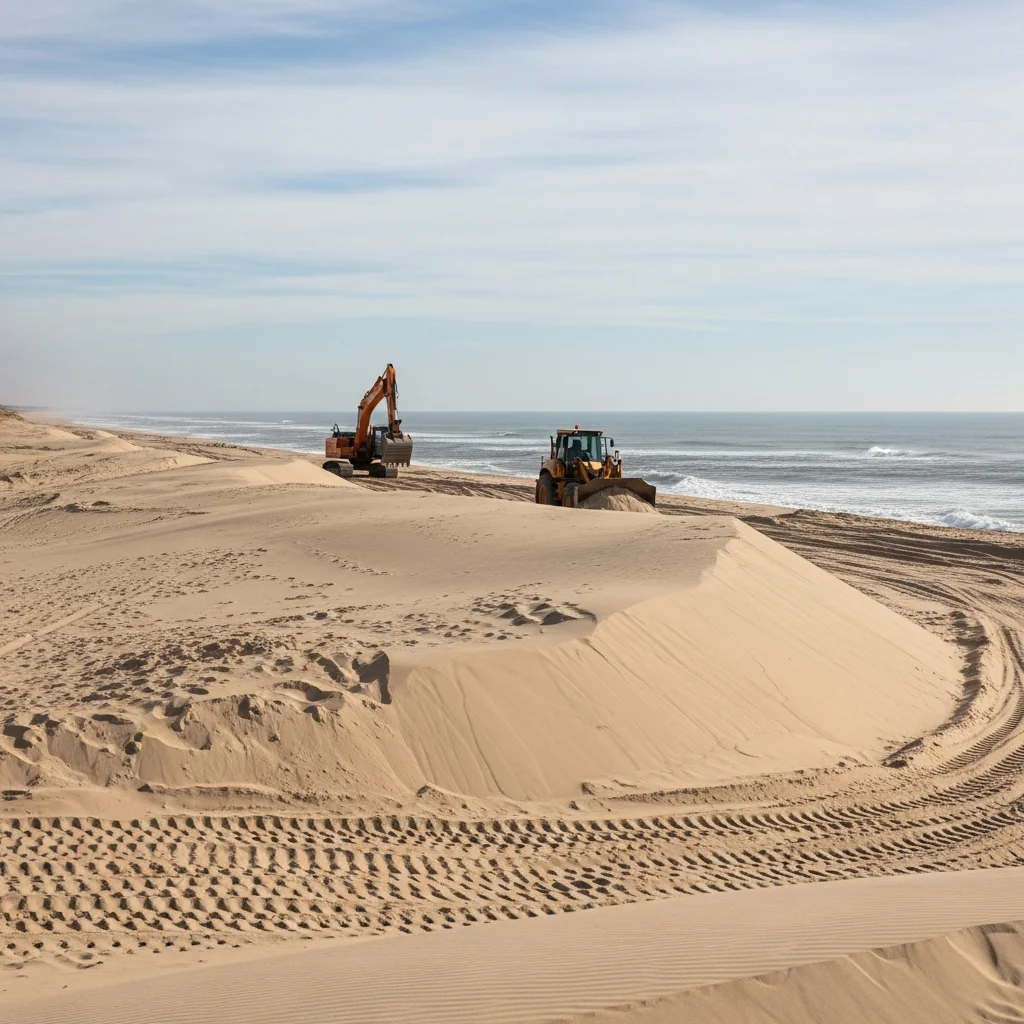 Zandsuppletie en duinherstel in Biscarrosse als reactie op kusterosie