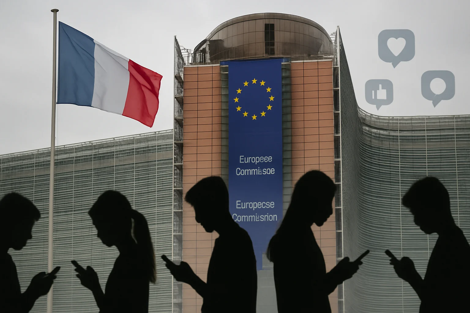 Europese Commissie blokkeert Franse socialemediawet voor jongeren onder 15 jaar