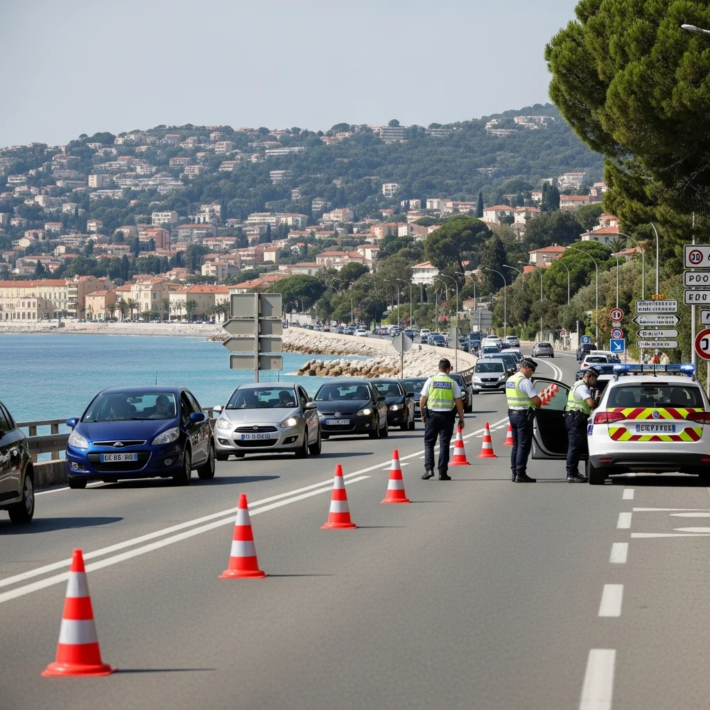 Verkeershinder tussen Nice en Beaulieu door bezoek Macron en Modi