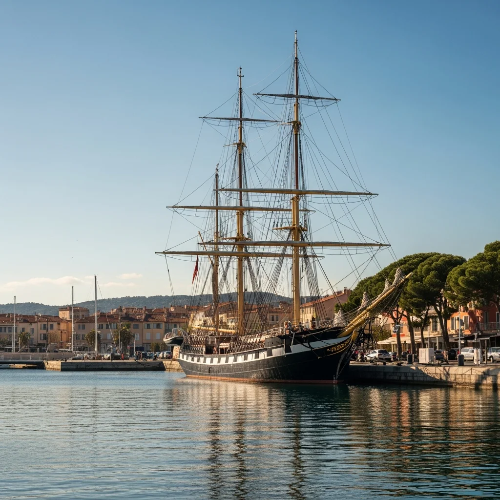 Belem komt aan in La Seyne: bezoekers welkom aan boord