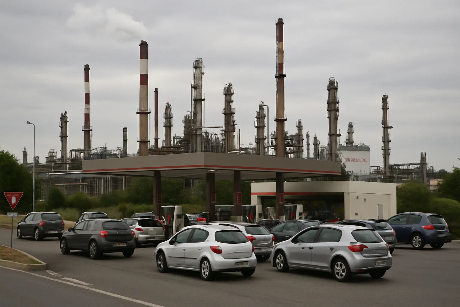 Landelijke staking bij TotalEnergies-raffinaderijen en tankstations dreigt brandstoflevering te verstoren
