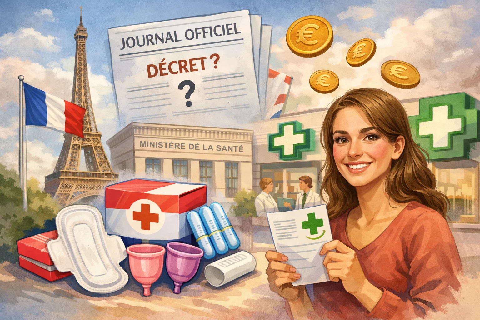 Vergoeding voor menstruatieproducten in Frankrijk vanaf september aangekondigd