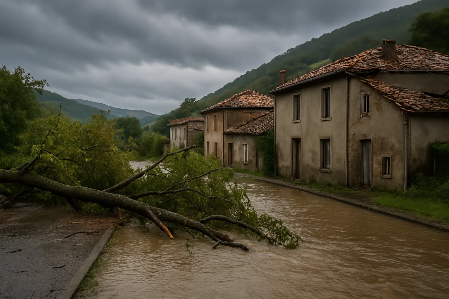 Zware stormschade, overstromingen en stroomuitval in Ariège na noodweer