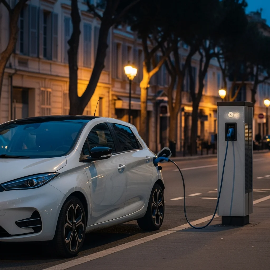 Laadkosten nachtelijk opladen elektrische auto in Nice lopen onverwacht hoog op