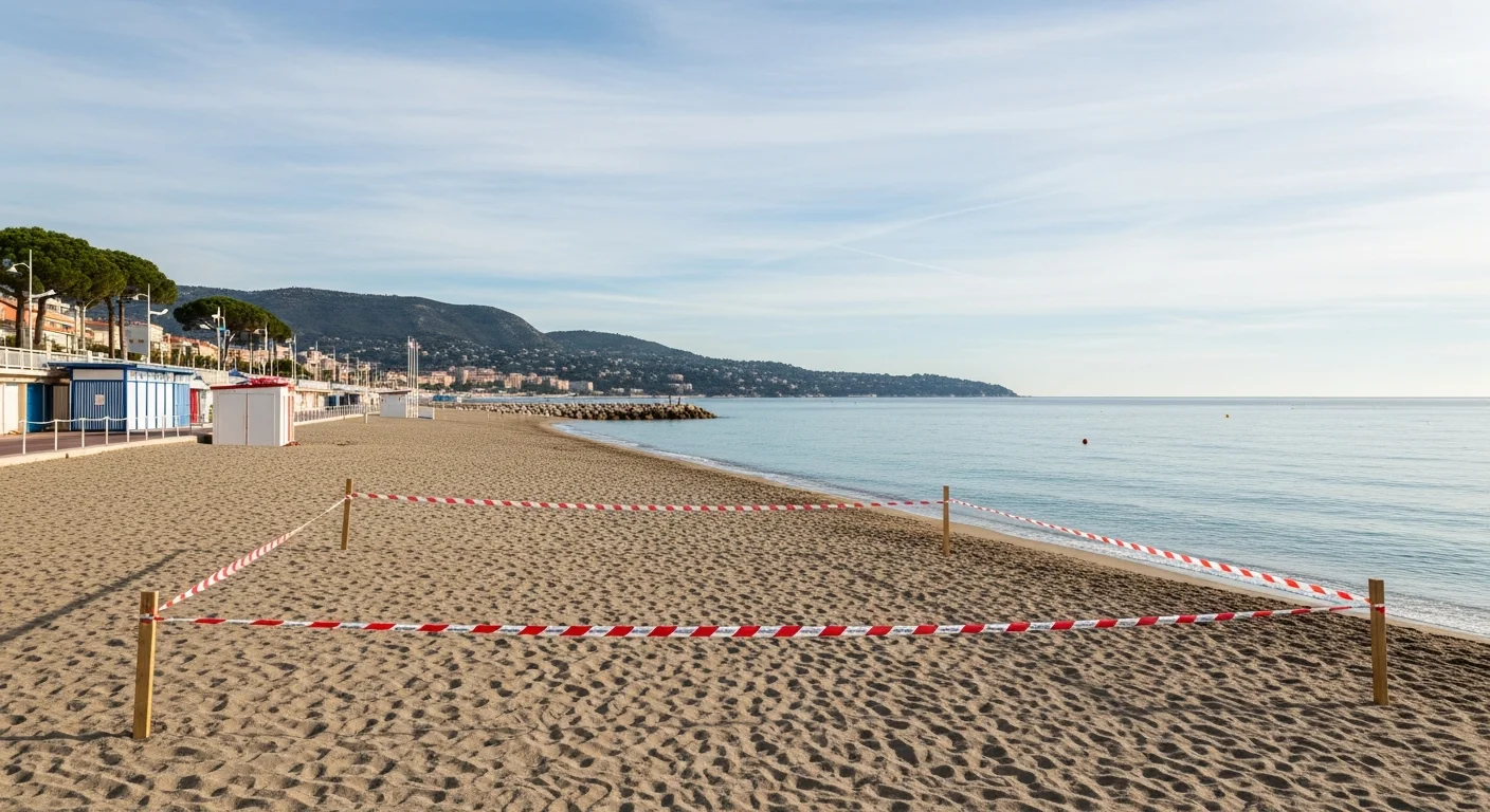 Stranden bij Villefranche-sur-Mer tot nader order gesloten om gezondheidsrisico