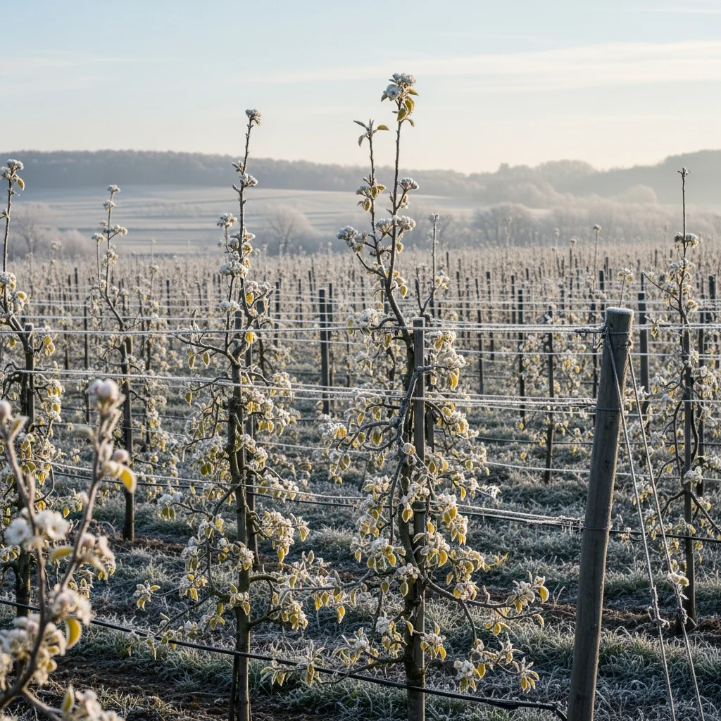 Vorst veroorzaakt schade in boomgaarden rond Straatsburg: gevolgen nog onduidelijk