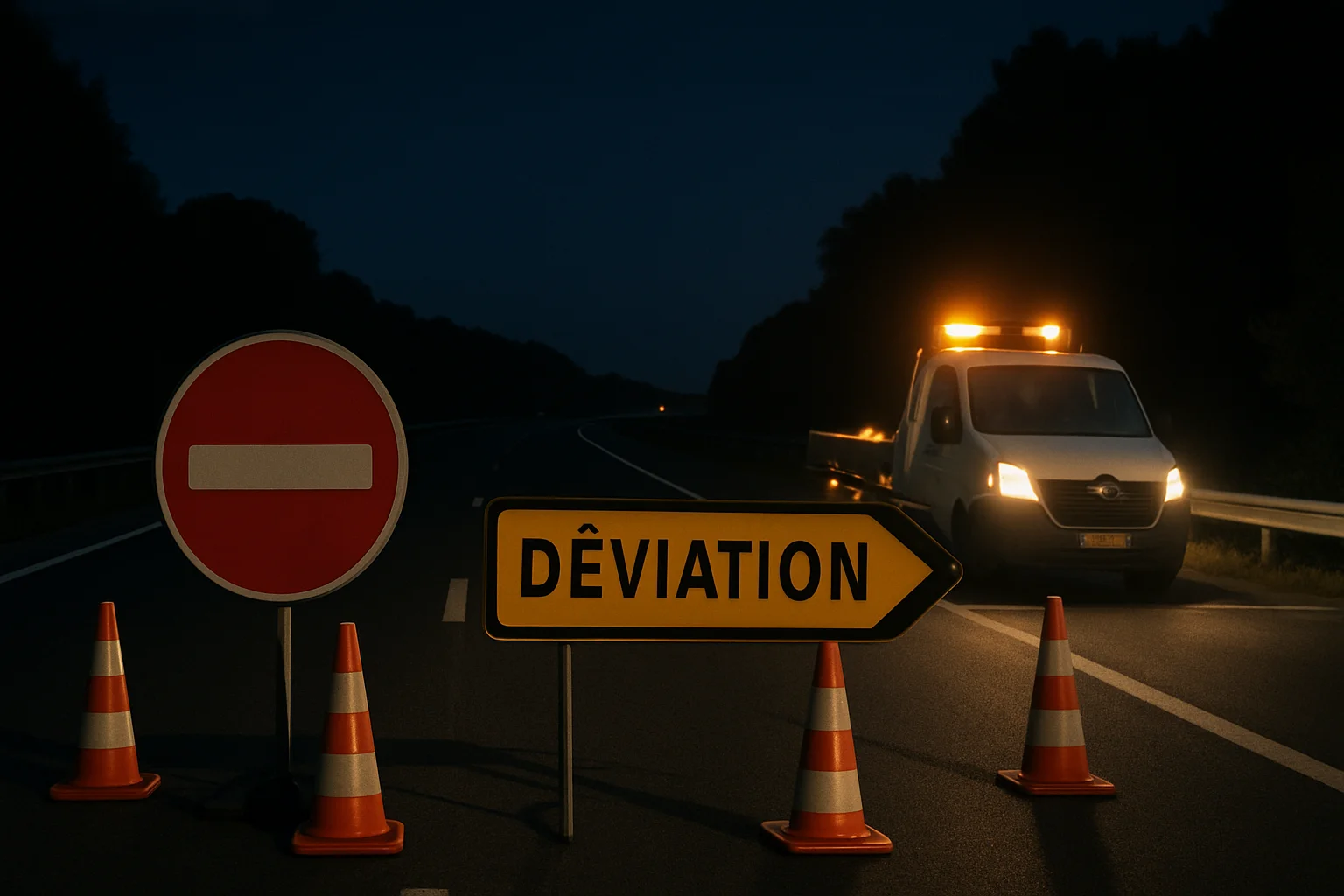 A62 tussen Agen en Valence-d'Agen volledig afgesloten in nacht van 24 op 25 september