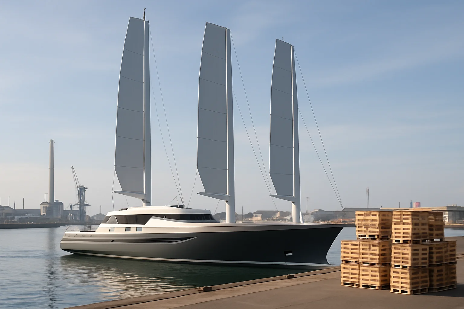 Eerste emissievrije zeilcargoschip tussen Frankrijk en VS in 2027 operationeel